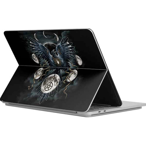 Crow and Moon Phases by Sarah Richter Surface Laptop Studio Skin